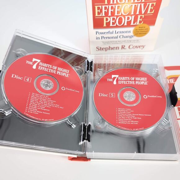 The 7 Habits of Highly Effective People 13 CDs AUDIO BOOK by Stephen Covey - GUC - Picture 9 of 15